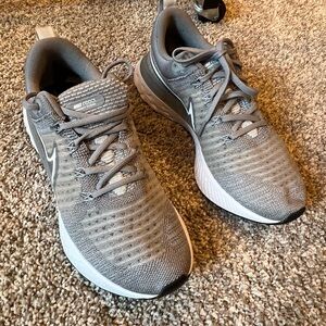 Nike React Infinity Flynit Gray Running Shoes